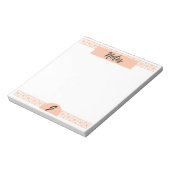 Anmerkung: Hinweise (Mit Monogramm) Notizblock (Rotiert)