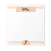 Anmerkung: Hinweise (Mit Monogramm) Notizblock (Vorderseite)