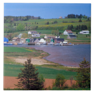 ANMERKUNG Kanada, Prinz Edward Island. Boote sind Fliese