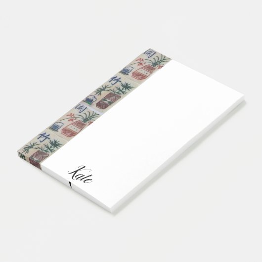 Anmerkung Mahjong Post-it Klebezettel (angewinkelt)