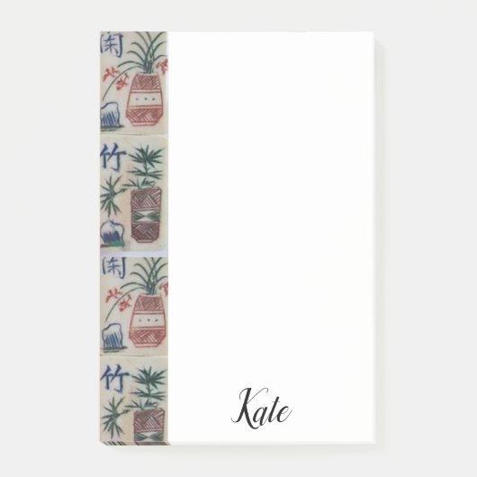 Anmerkung Mahjong Post-it Klebezettel (Vorderseite)