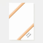 Anmerkung nach dem Ende - Orangenfarben Post-it Klebezettel (Vorderseite)