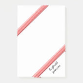 Anmerkung nach dem Ende - rote Farbtöne Post-it Klebezettel (Vorderseite)