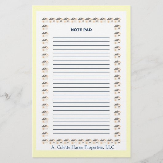 Anmerkung Pad- Design 1 Briefpapier (Vorderseite)