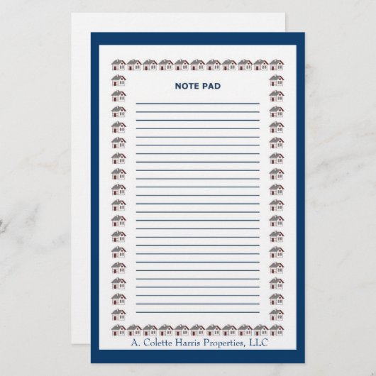 Anmerkung Pad- Design 3 Briefpapier (Vorne/Hinten)