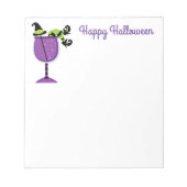 Anmerkung Pad-Halloween-Hexe Notizblock (Vorderseite)