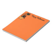 Anmerkung Pad-Halloween-Katze Notizblock (Rotiert)