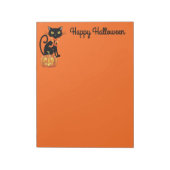 Anmerkung Pad-Halloween-Katze Notizblock (Rotiert)