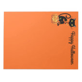 Anmerkung Pad-Halloween-Katze Notizblock (Vorderseite)