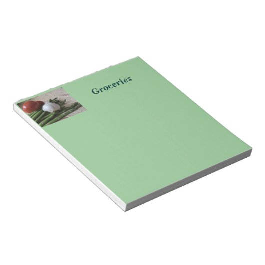 Anmerkung Pad—Lebensmittel Spargel Notizblock (angewinkelt)