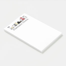 Anmerkung Pad nach dem Ende - Reihe von Katzen Post-it Klebezettel