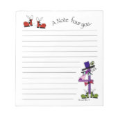 Anmerkung Pad Nummer vier Notizblock (Vorderseite)