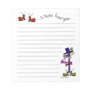 Anmerkung Pad Nummer vier Notizblock