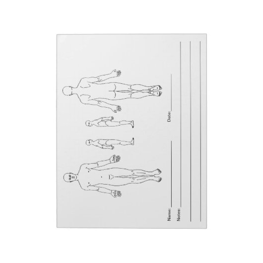 Anmerkung Pad zur Körperkarte - SOAP-Hinweis Notizblock (Rotiert)