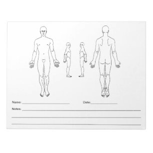 Anmerkung Pad zur Körperkarte - SOAP-Hinweis Notizblock