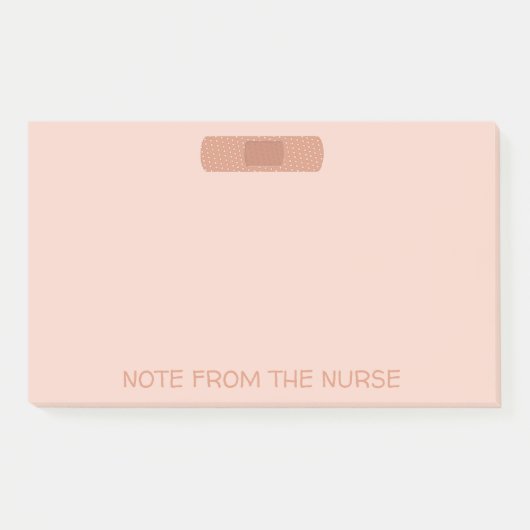Anmerkung vom Krankenschwester-Verband Post-it Klebezettel (Vorderseite)