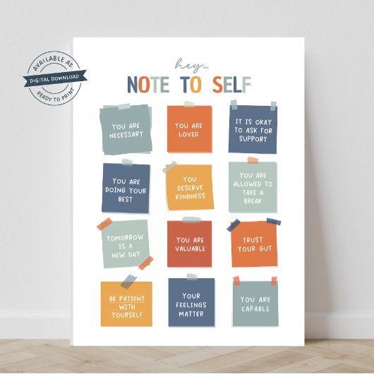 Anmerkung zu Selbst 18"X24" Poster