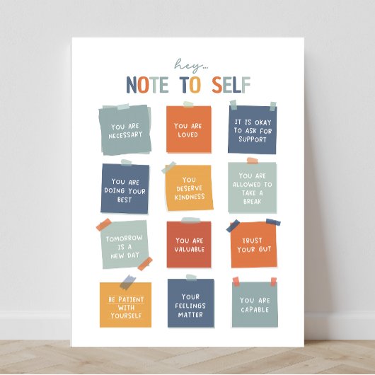 Anmerkung zu Selbst 18"X24" Poster