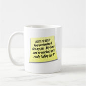 Anmerkung zum Selbst Kaffeetasse (Links)