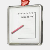 Anmerkung zum Selbstpapier und -bleistift Silbernes Ornament (Links)