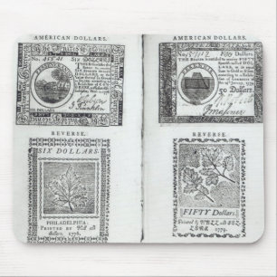 Anmerkungen der kontinentalen Währung Mousepad