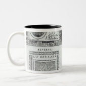 Anmerkungen der kontinentalen Währung Zweifarbige Tasse (Links)