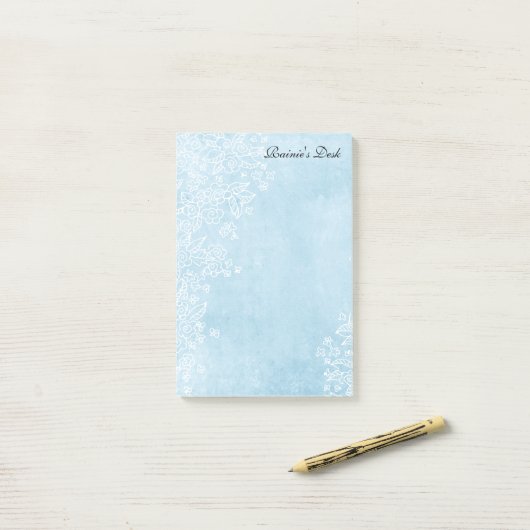 " Anmerkungen des Post-Itblaues 4x6 Post-it Klebezettel (Auf Schreibtisch)