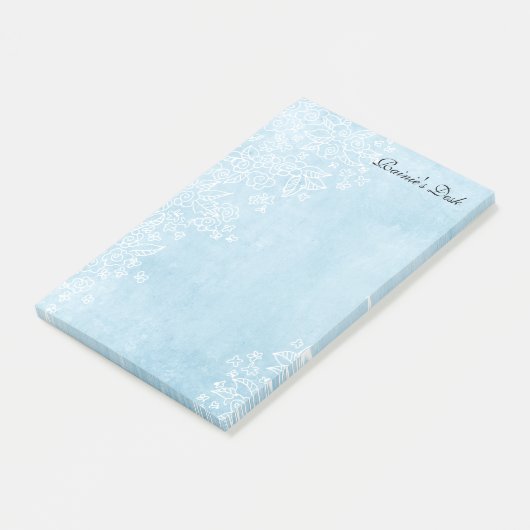 " Anmerkungen des Post-Itblaues 4x6 Post-it Klebezettel (angewinkelt)