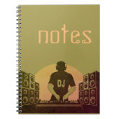Anmerkungen DJ-Musiknotizbuch Notizblock (Vorderseite)