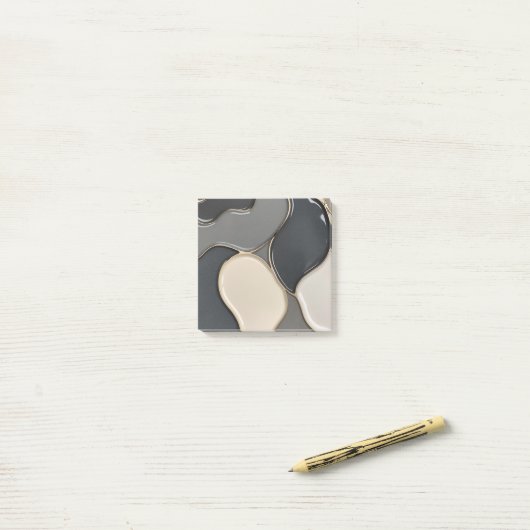 Anmerkungen in stylischer Grafik Post-it Klebezettel (Auf Schreibtisch)