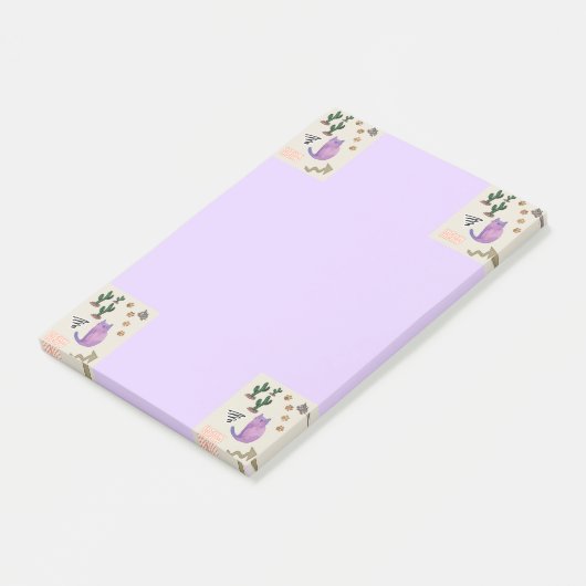 Anmerkungen Katzenkaktus Post-it Klebezettel (angewinkelt)