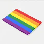 Anmerkungen mit der Flagge "Pride Rainbow" für LGB Post-it Klebezettel (angewinkelt)