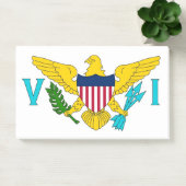 Anmerkungen mit der Flagge von Jungfrauen, USA Post-it Klebezettel (Büro)