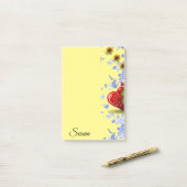 Anmerkungen nach dem Abschluss Post-it Klebezettel (Auf Schreibtisch)