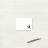 Anmerkungen nach dem Abschluss Post-it Klebezettel (Auf Schreibtisch)