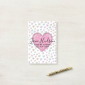 Anmerkungen nach dem Abschluss Post-it Klebezettel (Auf Schreibtisch)