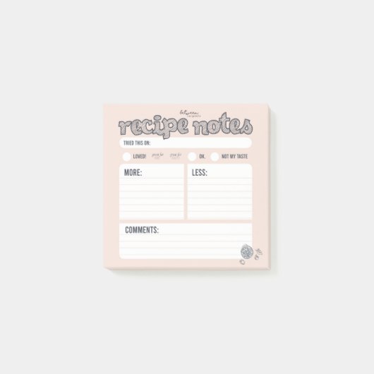 Anmerkungen Post-it Klebezettel (Vorderseite)