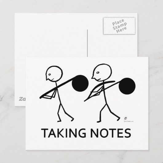 Anmerkungen Postkarte (Vorne/Hinten)