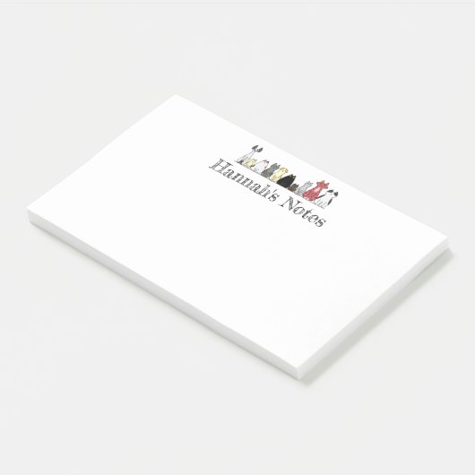 Anmerkungen - Reihe Katzen Post-it Klebezettel (angewinkelt)