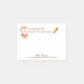 Anmerkungen Schulsekretär-Post-It Post-it Klebezettel (Vorderseite)