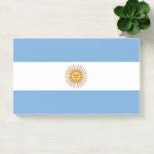Anmerkungen unter der Flagge Argentiniens Post-it Klebezettel (Büro)