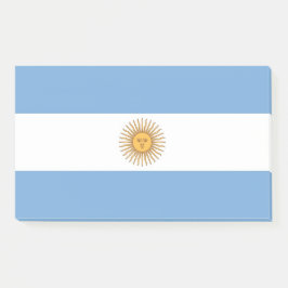 Anmerkungen unter der Flagge Argentiniens Post-it Klebezettel