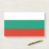 Anmerkungen unter der Flagge Bulgariens Post-it Klebezettel (Auf Schreibtisch)