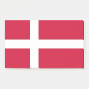Anmerkungen unter der Flagge Dänemarks Post-it Klebezettel