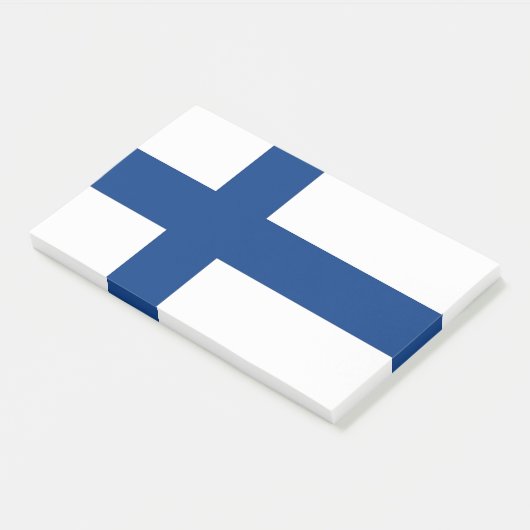 Anmerkungen unter der Flagge Finnlands Post-it Klebezettel (angewinkelt)