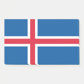Anmerkungen unter der Flagge Islands Post-it Klebezettel (Vorderseite)