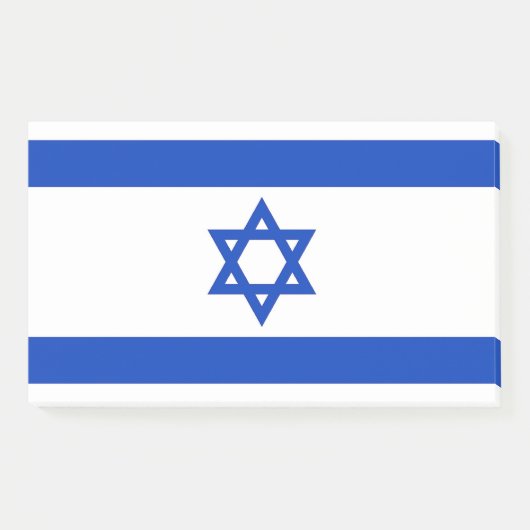 Anmerkungen unter der Flagge Israels Post-it Klebezettel (Vorderseite)