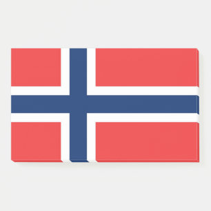 Anmerkungen unter der Flagge Norwegens Post-it Klebezettel