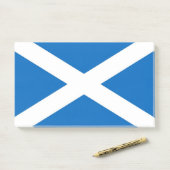 Anmerkungen unter der Flagge Schottlands, Vereinig Post-it Klebezettel (Auf Schreibtisch)