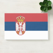 Anmerkungen unter der Flagge Serbiens Post-it Klebezettel (Büro)